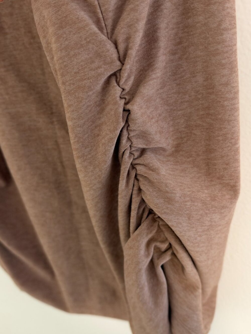 Beyond Yoga Brown High Neck Ruched Tank Top - Picture 6 of 6